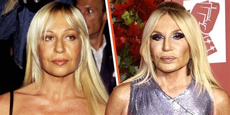 donatella versace now and then|donatella versace old pictures.